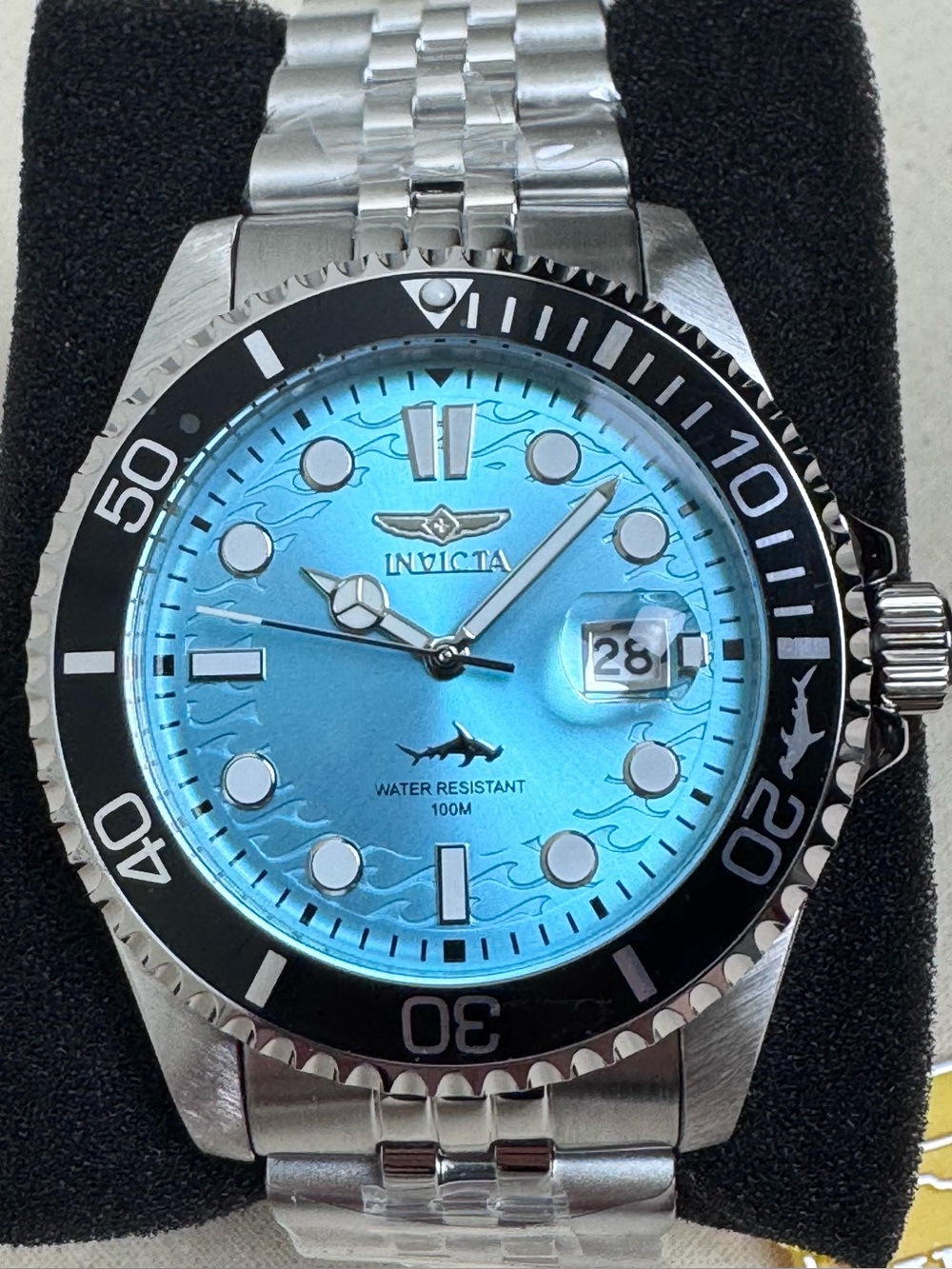 Invicta Pro Diver Men's Quartz Watch 43mm Tiffany Blue Dial NWT